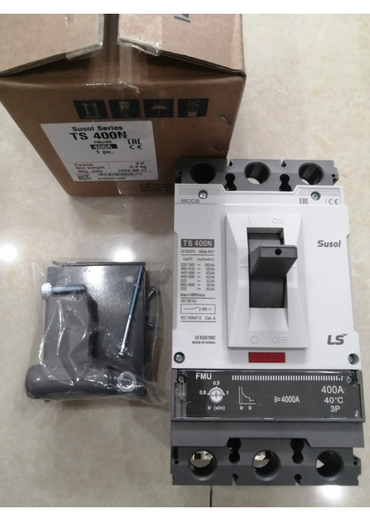 MCCB LS 3P 400A 65kA chỉnh dòng 0.8-0.9-1.0 x In ( TS400N FMU400 )