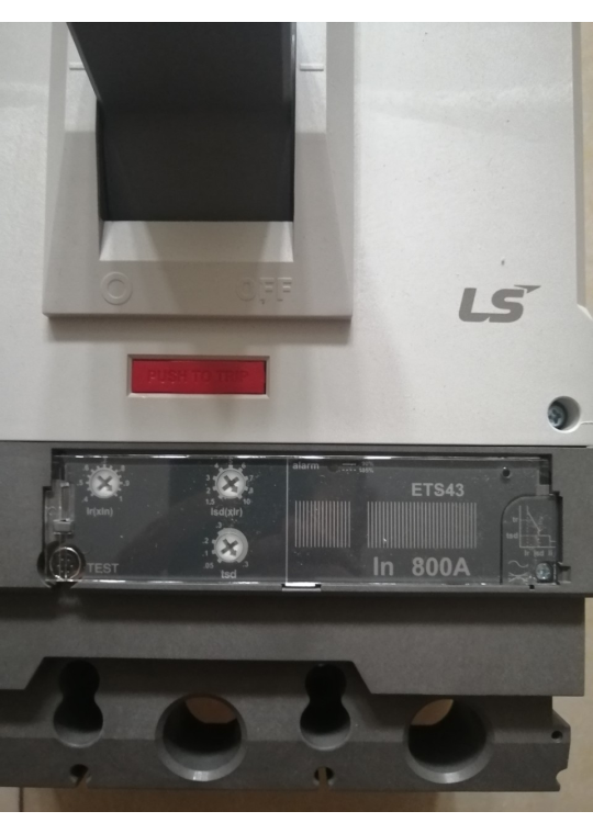MCCB LS 3P 800A 65kA chỉnh dòng điện tử 13 bước từ 0.4~1.0 x In ( TS800N ETS43 )