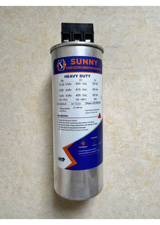 Tụ bù khô SUNNY CAP/10/440SUN 3P 10KVAr 440V