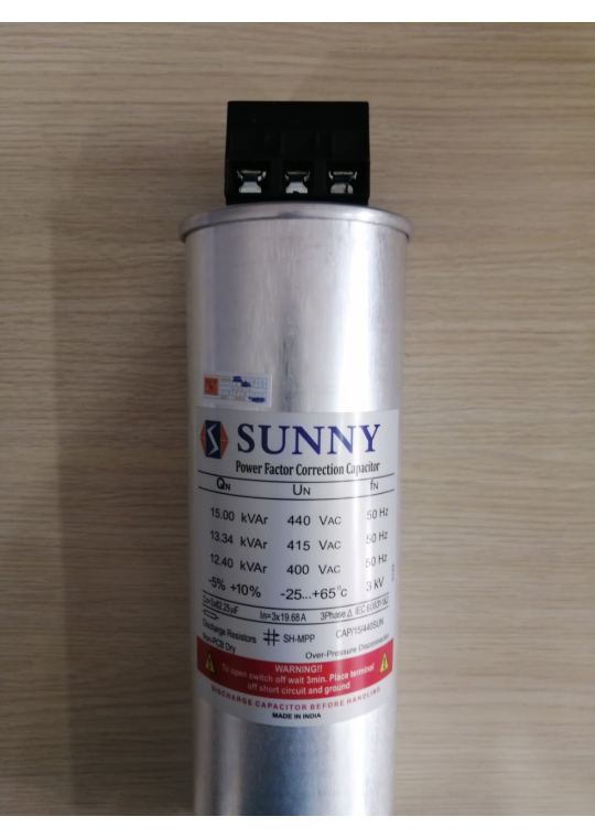 Tụ bù khô SUNNY 3P 15KVAr 440V ( CAP/15/440SUN )