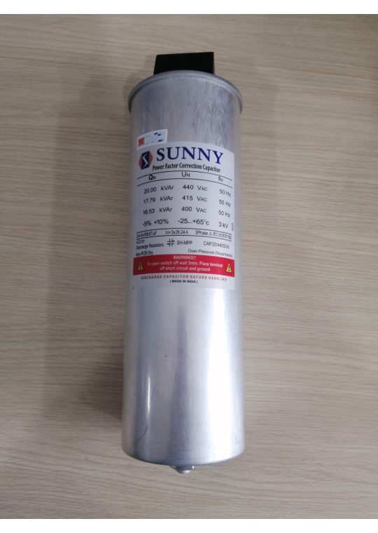 Tụ bù khô SUNNY 3P 20KVAr 440V ( CAP/20/440SUN )