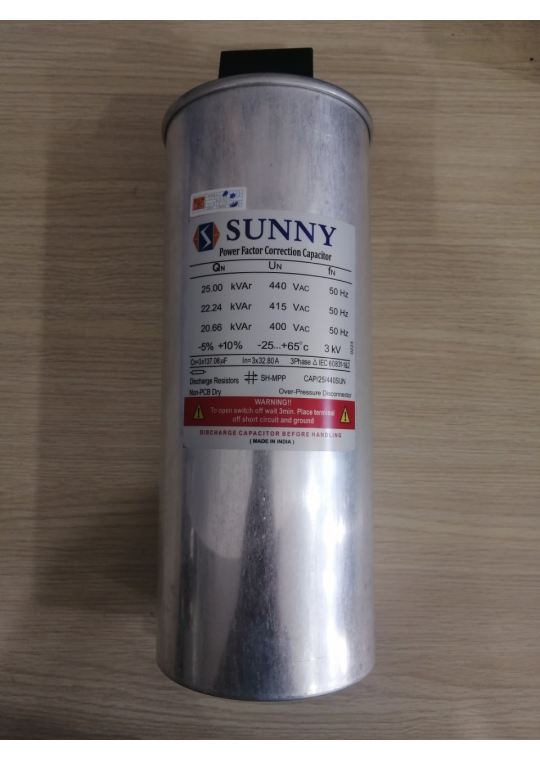 Tụ bù khô SUNNY 3P 25KVAr 440V ( CAP/25/440SUN )