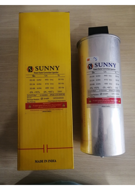 Tụ bù khô SUNNY 3P 25KVAr 440V ( CAP/25/440SUN )
