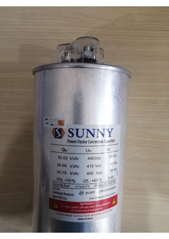 Tụ bù khô SUNNY 3P 30KVAr 440V ( CAP/30/440SUN )