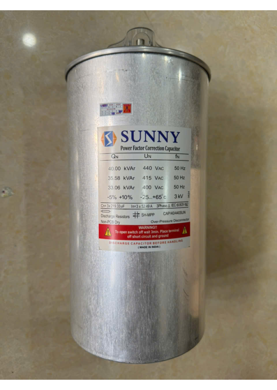 Tụ bù khô SUNNY 3P 40KVAr 440V ( CAP/40/440SUN )