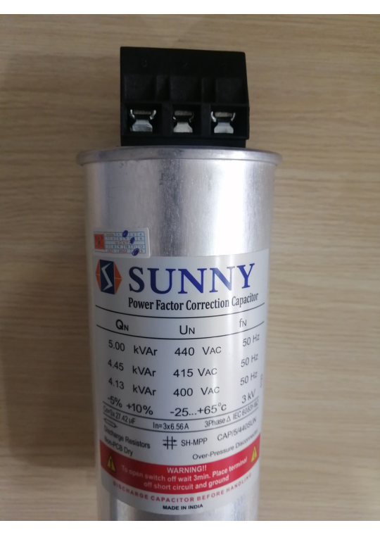 Tụ bù khô SUNNY 3P 5KVAr 440V ( CAP/05/440SUN )