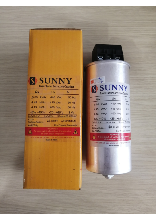 Tụ bù khô SUNNY 3P 5KVAr 440V ( CAP/05/440SUN )