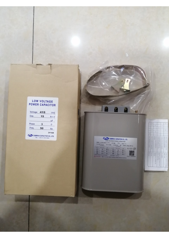 Tụ bù dầu SAMWHA 3P 15KVAr 415V ( SMS-4150150KT )