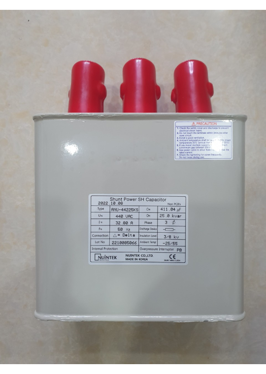 Tụ bù dầu NUINTEK 3P 25KVAr 440V ( ANU-44225KS )