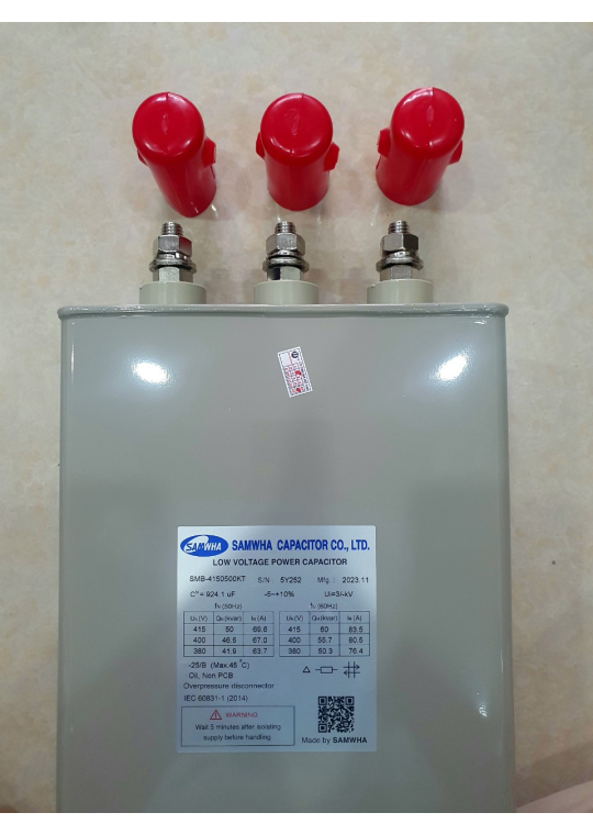 Tụ bù dầu SAMWHA 3P 50KVAr 415V ( SMB-4150500KT )