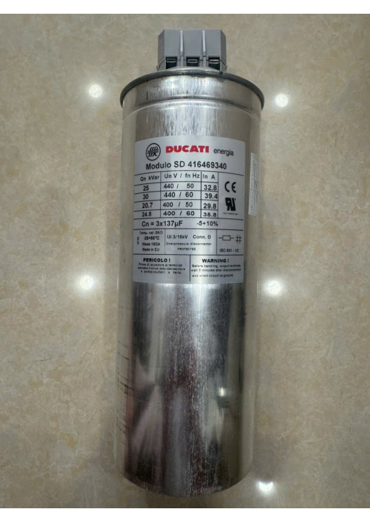 TỤ BÙ KHÔ DUCATI 3P 25KVAr 440V ( SD416469340 )