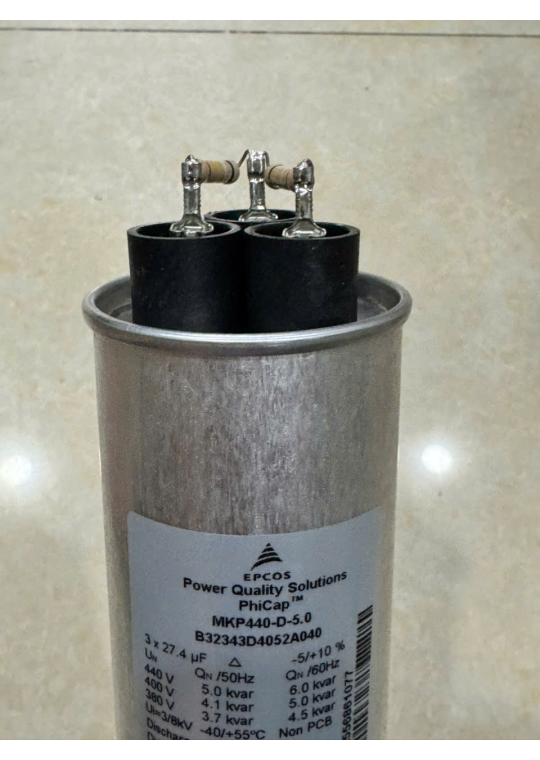 Tụ bù khô EPCOS 3P 5KVAr 440V ( MKP440-D-5.0 )