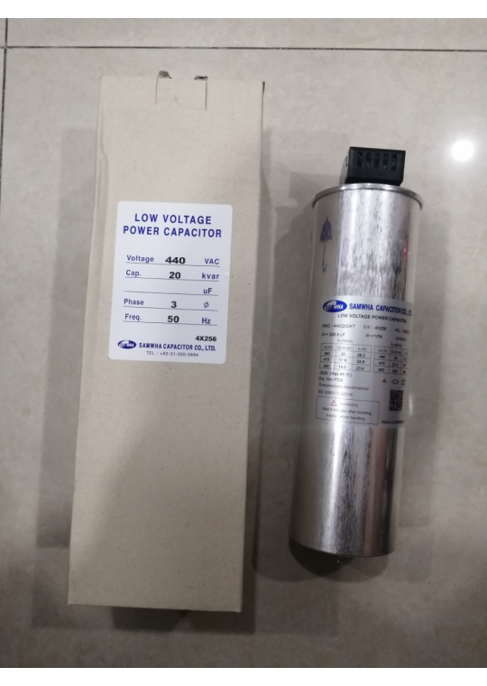 Tụ bù khô SAMWHA 3P 20KVAr 440V ( RMC-4450200KT )