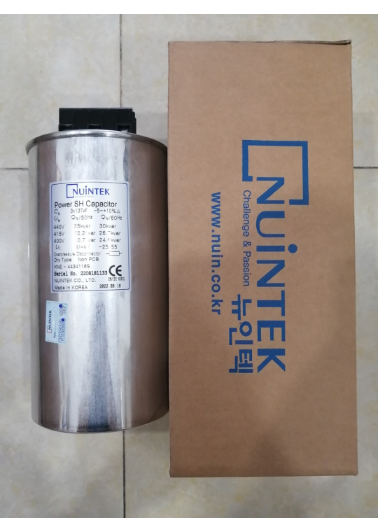 Tụ bù khô NUINTEK 3P 25KVAr 440V ( KNE-4434116S )