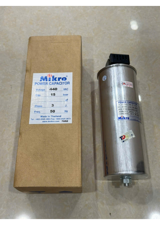 Tụ bù khô MIKRO 3P 15KVAr 440V ( MKC-445150KT )