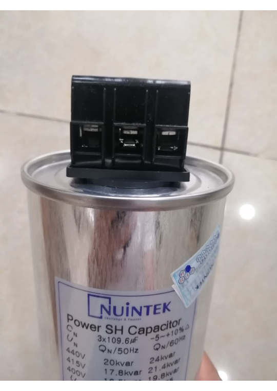 Tụ bù khô NUINTEK 3P 20KVAr 440V ( KNE-4433296S )