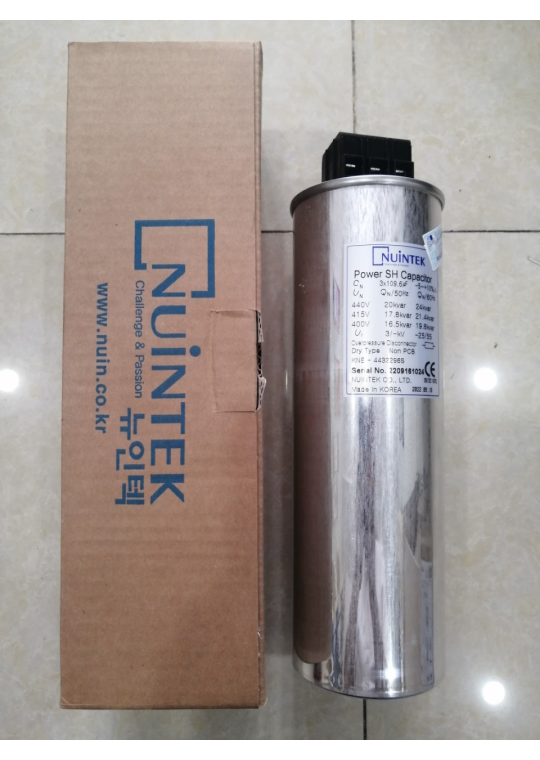 Tụ bù khô NUINTEK 3P 20KVAr 440V ( KNE-4433296S )