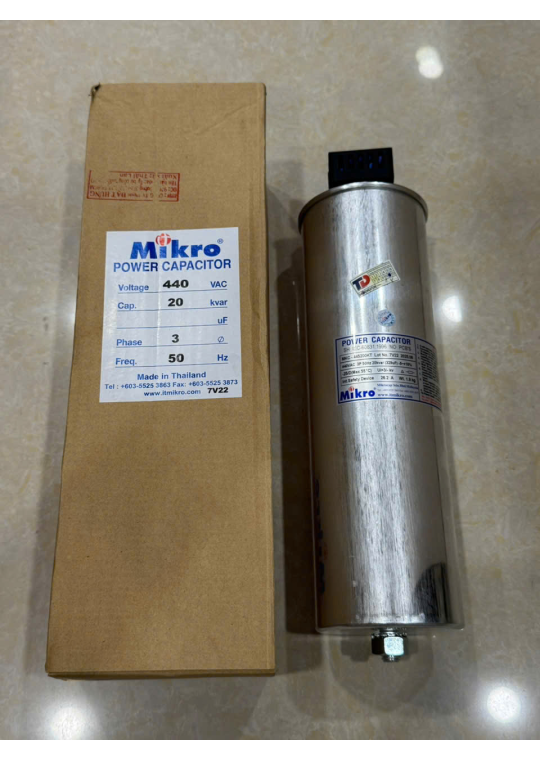 Tụ bù khô MIKRO 3P 20KVAr 440V ( MKC-445200KT )