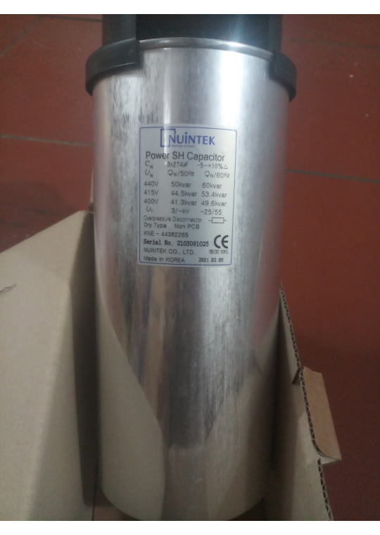 Tụ bù khô NUINTEK 3P 50KVAr 440V ( KNE-4438226S )