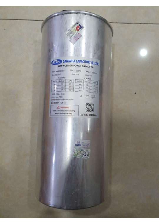 Tụ bù khô SAMWHA 3P 50KVAr 440V ( RMC-4450500KT )