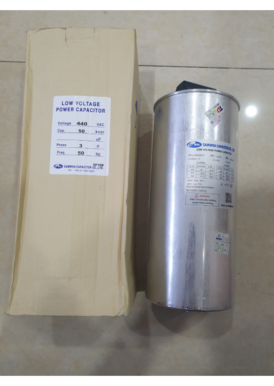 Tụ bù khô SAMWHA 3P 50KVAr 440V ( RMC-4450500KT )