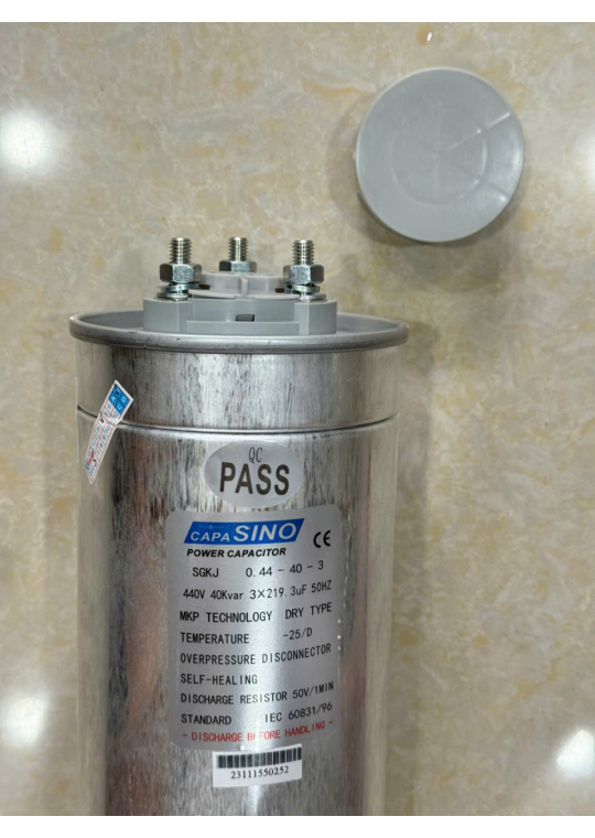 TỤ BÙ KHÔ SINO 3P 40KVAr 440V ( SGKJ-0.44-40-3 )