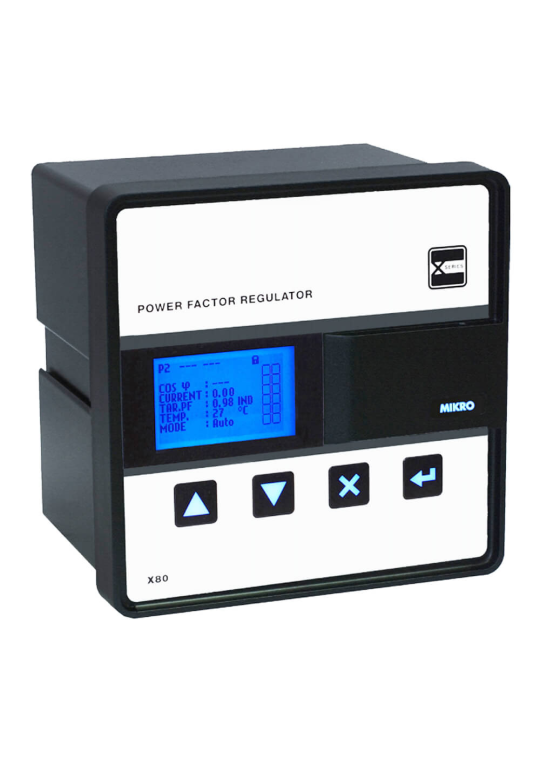 Bộ điều khiển tụ bù 12 cấp MIKRO X80-PFR120P3-240-50 ( 12 cấp 3CT ) 