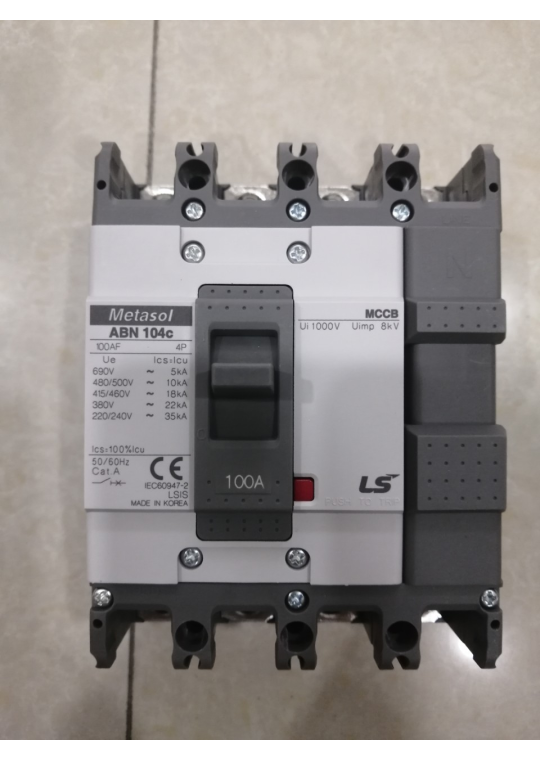 MCCB LS 4P 100A 22kA ( ABN104c )