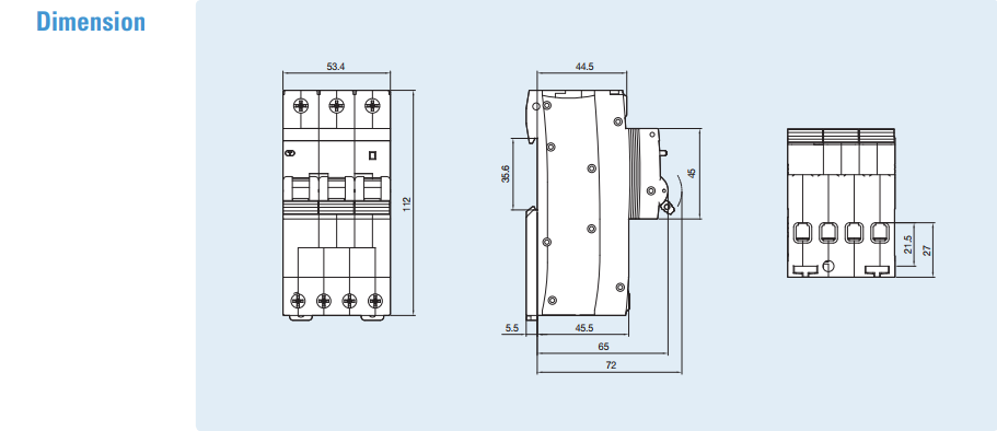 RCBO LS LB63HW 3P+N 32A 10kA 30mA 1