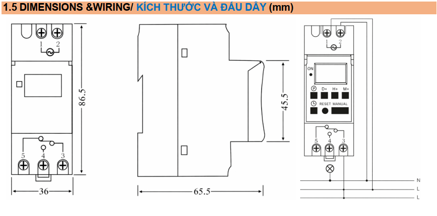 Timer thời gian tuần loại số Master MT-DTS-20A