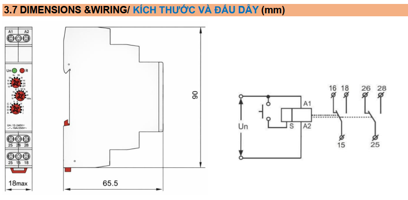 Relay thời gian đa năng Master MT-MFT-240AD-4Z