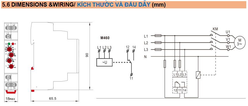 Rơ le bảo vệ điện áp Master MT-VPR