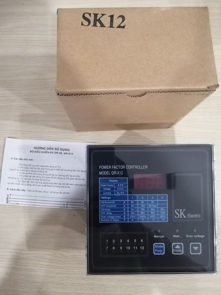 Bộ điều khiển tụ bù SK 12 cấp 