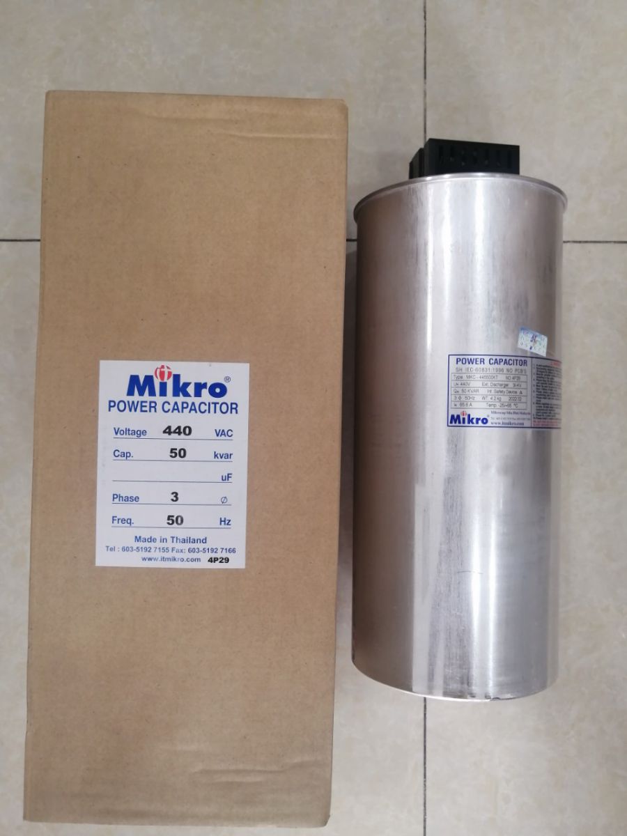 Tụ bù Mikro 3 pha 440V tụ bù hạ thế Malaysia