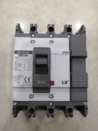 MCCB LS 4P 20A 18kA ( ABN54c )