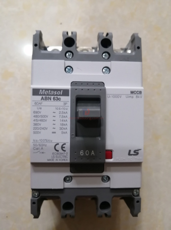 MCCB LS 3P 60A 18kA ( ABN63c )