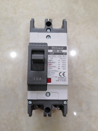 MCCB LS 2P 10A 25kA ( ABS32c )