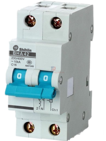 MCB SHIHLIN 2P 16A 10kA ( BHA-B4 )