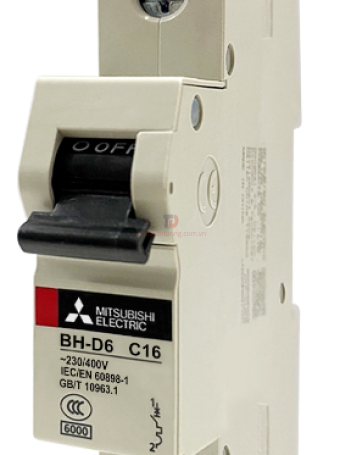 MCB MITSUBISHI 1P 10A 6kA ( BH-D6 )