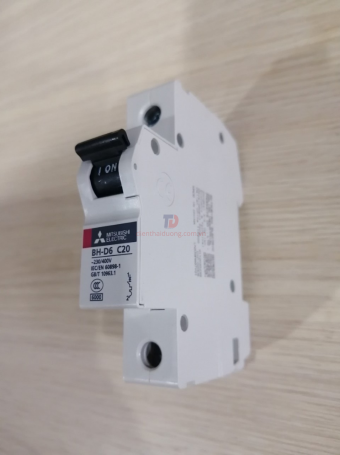 MCB MITSUBISHI 1P 20A 6kA ( BH-D6 )