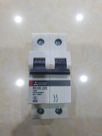 MCB MITSUBISHI 2P 25A 6kA ( BH-D6 )