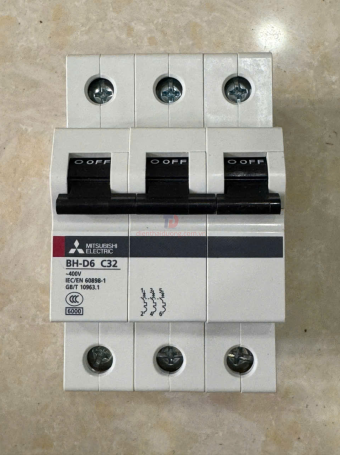 MCB MITSUBISHI 3P 32A 6kA ( BH-D6 )