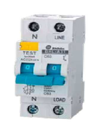 RCBO SHIHLIN 1P+N 16A 6kA 30mA ( BHL-A )