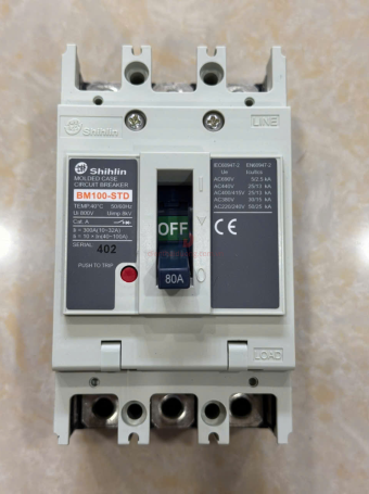 MCCB SHIHLIN 3P 80A 30kA ( BM100-STD )