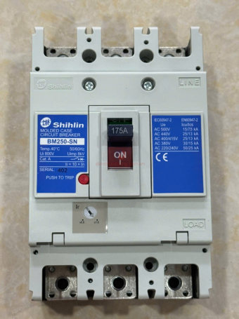 MCCB SHIHLIN 3P 175A 30kA ( BM250-SN )