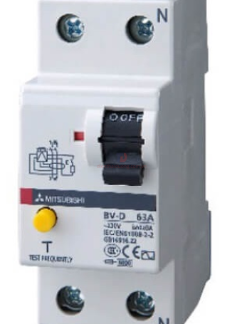 RCCB MITSUBISHI 2P 63A 30mA/300mA ( BV-D )