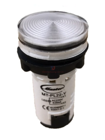 Đèn báo led MASTER màu trắng IP65 ( MT-PL22-W )