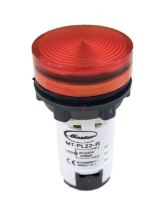 Đèn báo led MASTER màu đỏ IP65 ( MT-PL22-R )