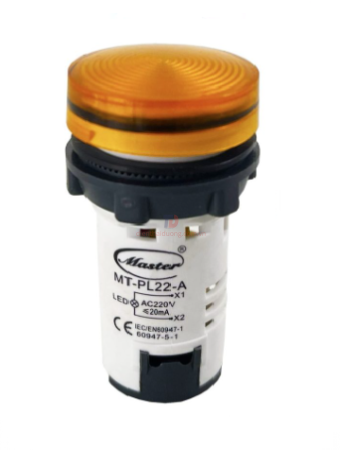 Đèn báo led MASTER màu cam IP65 ( MT-PL22-A )