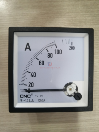 Đồng hồ Ampe CNC 100/5A size: 96x96 ( YC-96 )